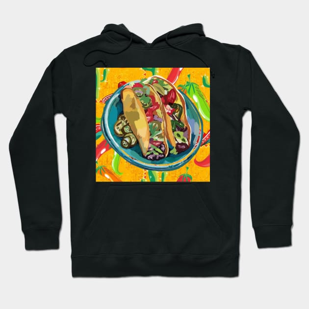 Tacos 4 Life Hoodie by Art by Ergate